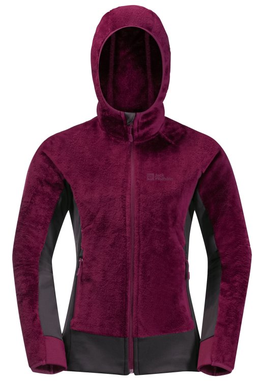 Rotwand Hooded Fz W Origins Wild Berry Brand Jack Wolfskin
