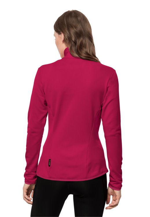 Brand Jack Wolfskin Peak Grid Fleece W New Cranberry