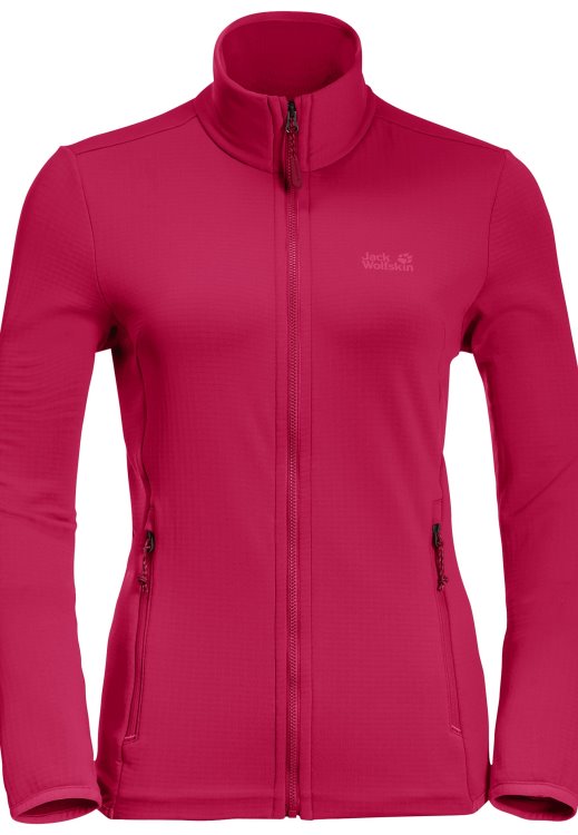 Brand Jack Wolfskin Peak Grid Fleece W New Cranberry