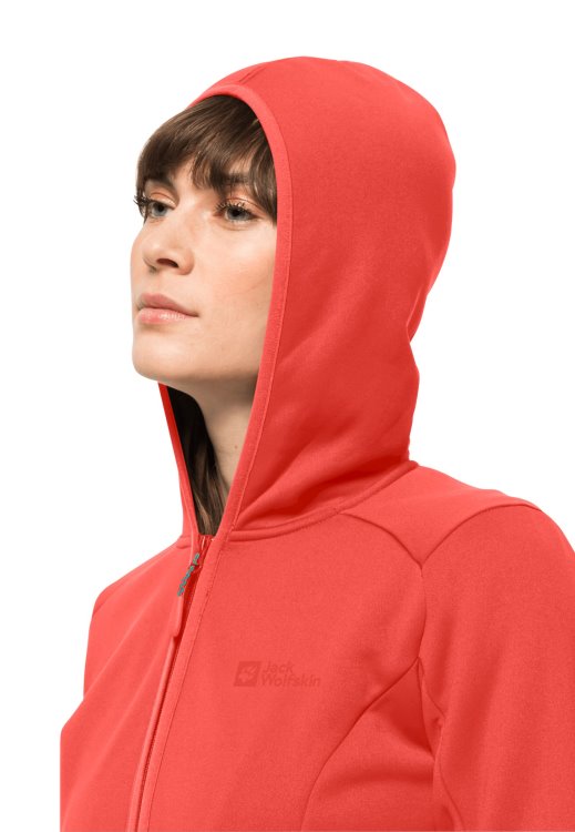 Hot Coral Origin Baiselberg Hooded Fz W Brand Jack Wolfskin