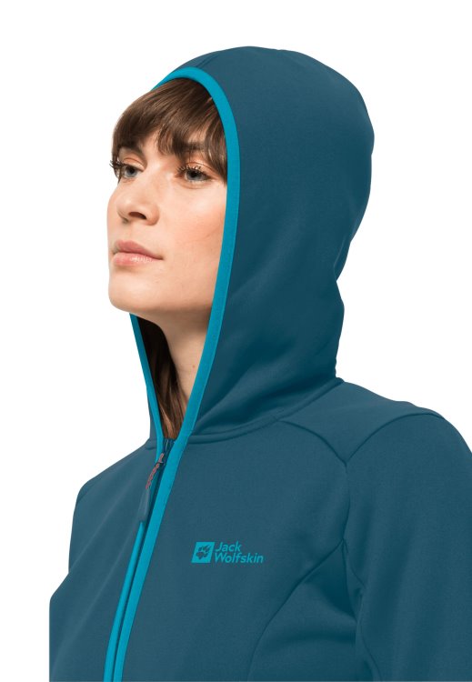Blue Coral Baiselberg Hooded Fz W Brand Jack Wolfskin Origins