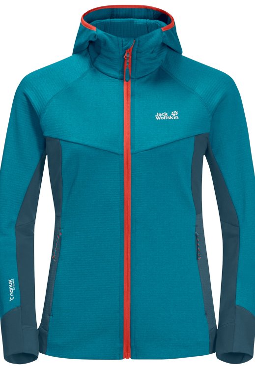 Hydro Grid Fleece W Brand Jack Wolfskin Freshwater Blue Collection