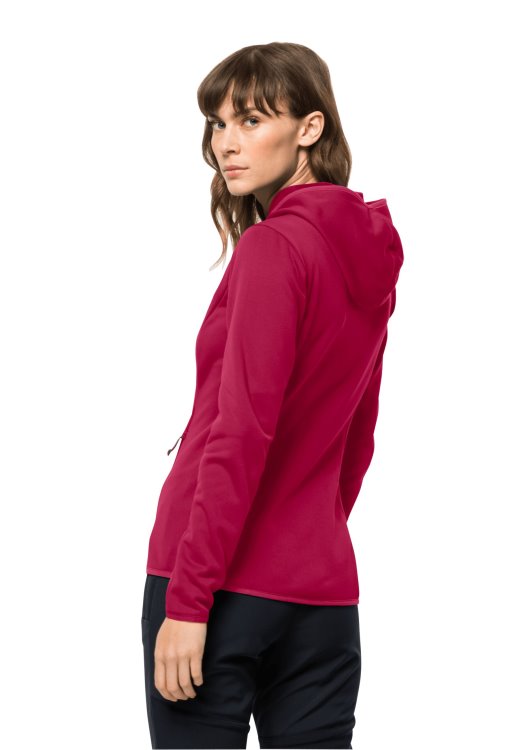 Baiselberg Hooded Fz W Cranberry Origins Brand Jack Wolfskin