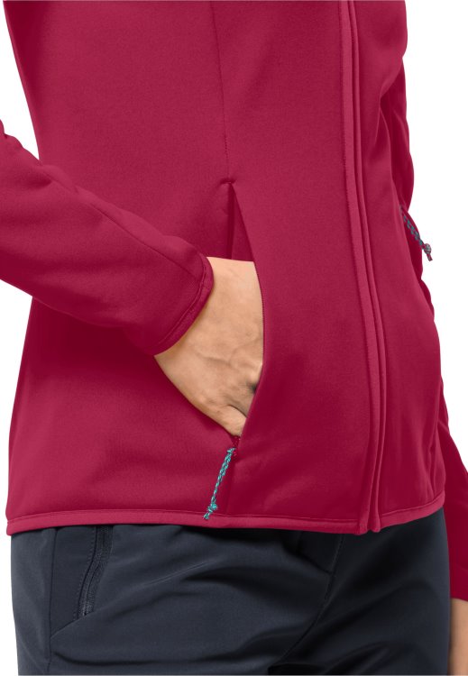 Baiselberg Hooded Fz W Cranberry Origins Brand Jack Wolfskin