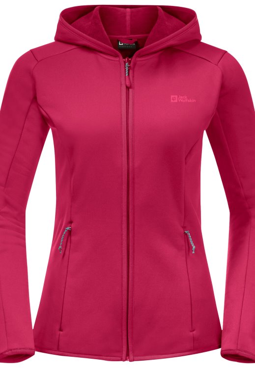 Baiselberg Hooded Fz W Cranberry Origins Brand Jack Wolfskin