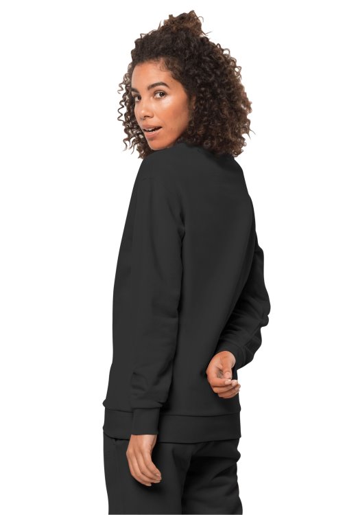 Brand Jack Wolfskin New Black Essential Crewneck W
