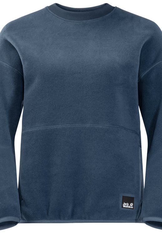 New Brand Jack Wolfskin Thunder Blue Osloer Pullover W