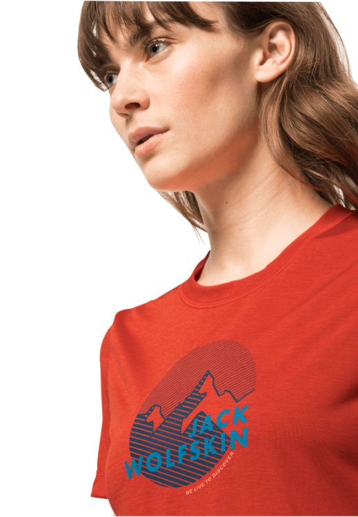 Brand Jack Wolfskin Grenadine Best Hiking S/s Graphic T W