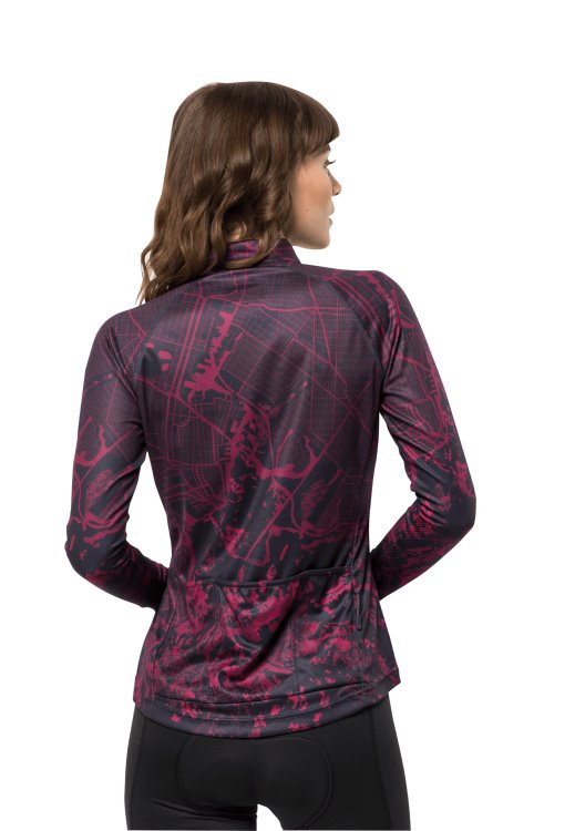 Fashion Morobbia L/s Printed W Graphite All Over Brand Jack Wolfskin