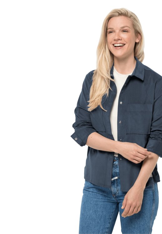 Slate Blue Fashion Nature Shirt W Brand Jack Wolfskin