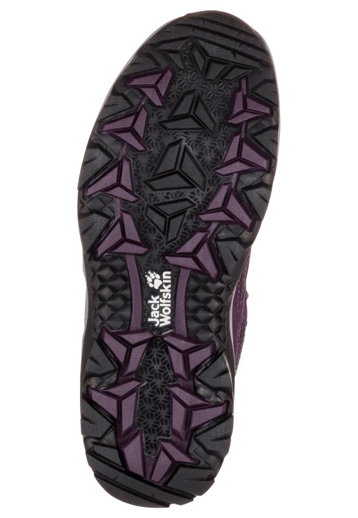 Fashion Brand Jack Wolfskin Purple-Grey Vojo 3 Texapore Mid W