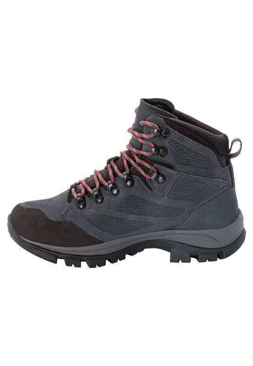 Rebellion Texapore Mid W Brand Jack Wolfskin Grey-Red Origins