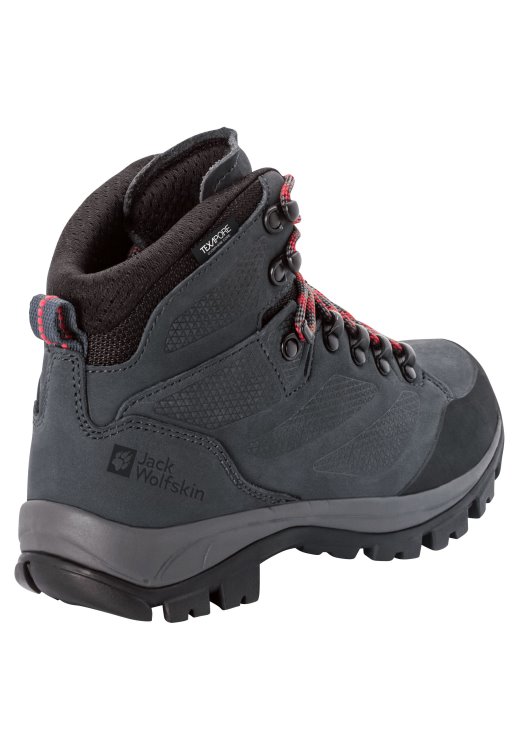Rebellion Texapore Mid W Brand Jack Wolfskin Grey-Red Origins