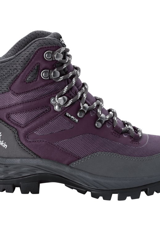 Rebellion Guide Texapore Mid W Purple-Grey Original Brand Jack Wolfskin