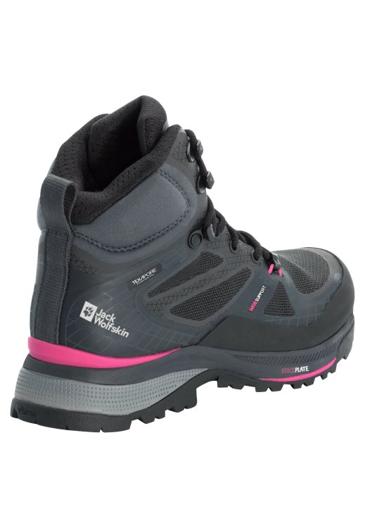 Brand Jack Wolfskin Collections Black-Pink Force Trekker Texapore Mid W