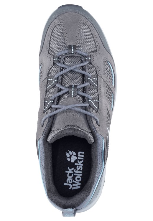 Brand Tarmac Grey-Light Blue Vojo 3 Texapore Low W Brand Jack Wolfskin