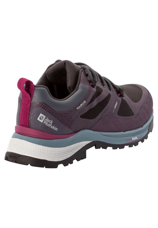 Force Striker Texapore Low W Fashion Purple-Grey Brand Jack Wolfskin