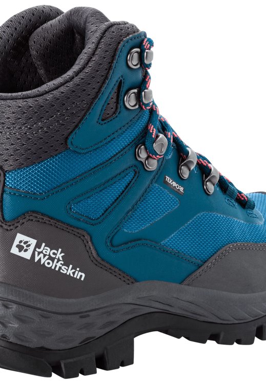Brand Jack Wolfskin Origin Rebellion Guide Texapore Mid W Turquoise-Coral