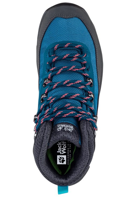 Brand Jack Wolfskin Origin Rebellion Guide Texapore Mid W Turquoise-Coral