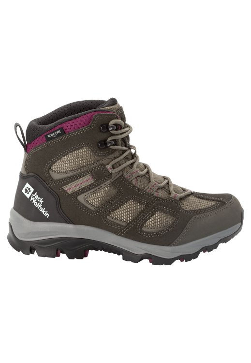 Collections Vojo 3 Texapore Mid W Brand Jack Wolfskin Khaki-Burgundy