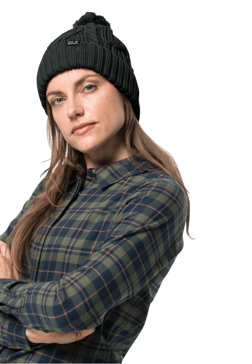 Stormlock Pompom Beanie Brand Jack Wolfskin Origins Black