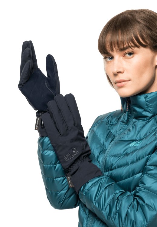 Night Blue Stormlock Highloft Glove Origins Brand Jack Wolfskin