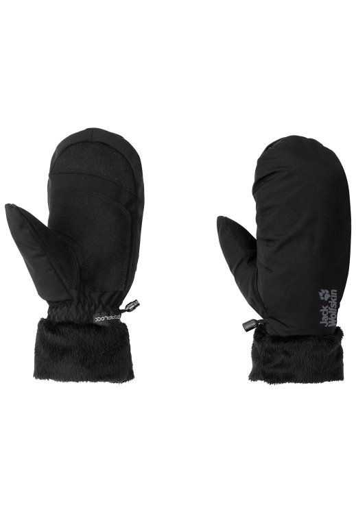Black Stormlock Highloft Mitten Wmn Brand Jack Wolfskin