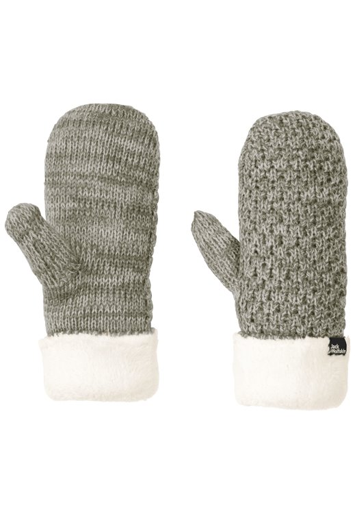 Fashion Dusty Olive Brand Jack Wolfskin Highloft Knit Mitten Women