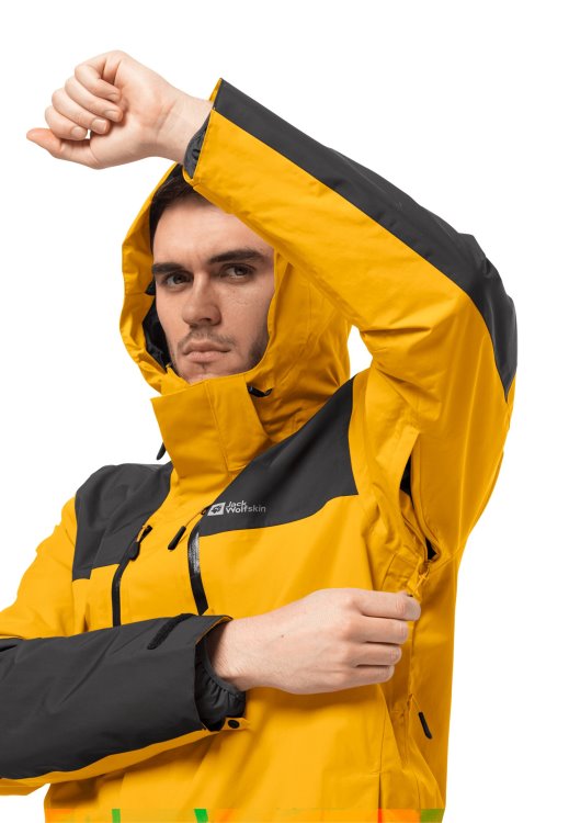 Burly Yellow Xt Jasper 3in1 Jacket M Collection Brand Jack Wolfskin