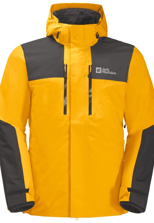 Burly Yellow Xt Jasper 3in1 Jacket M Collection Brand Jack Wolfskin