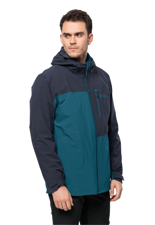 Origins Brand Jack Wolfskin Blue Coral Feldberg 3in1 Jacket M