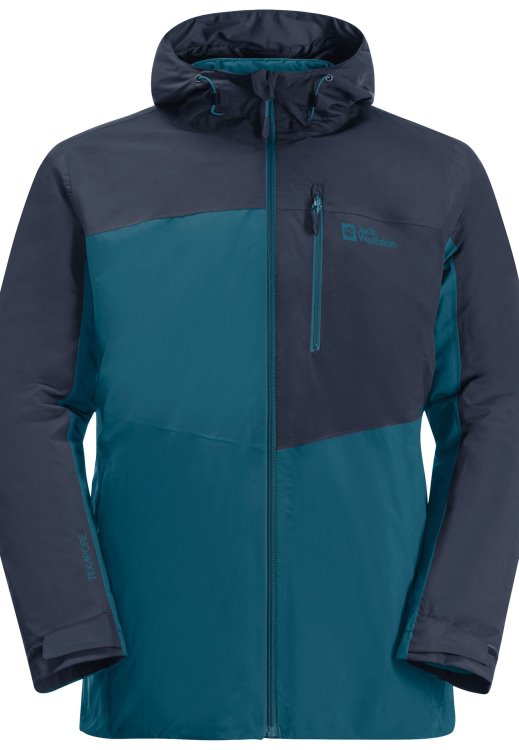 Origins Brand Jack Wolfskin Blue Coral Feldberg 3in1 Jacket M