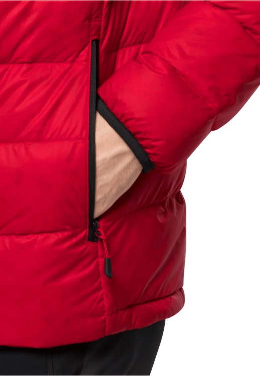 Dna Tundra Down Jacket M Collections Adrenaline Red Brand Jack Wolfskin
