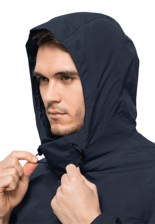 Night Blue Fashion Brand Jack Wolfskin Altenberg 3in1 Jacket M