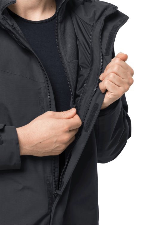 Altenberg 3in1 Jacket M Brand Jack Wolfskin Fashion Ebony