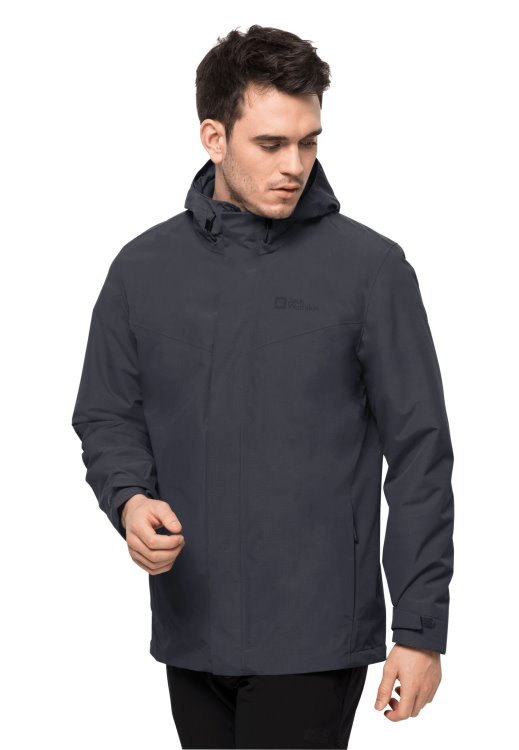 Altenberg 3in1 Jacket M Brand Jack Wolfskin Fashion Ebony