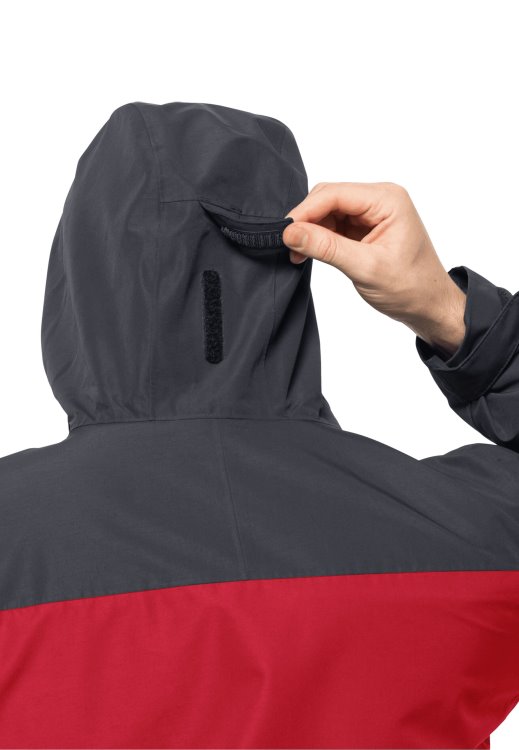 Brand Jack Wolfskin Adrenaline Red Brand Taubenberg 3in1 Jacket M
