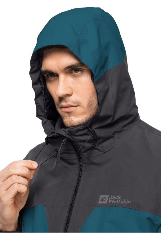 Blue Coral Brand Jack Wolfskin Fashion Dna Tundra 3in1 Jacket M