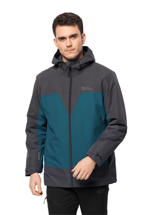 Blue Coral Brand Jack Wolfskin Fashion Dna Tundra 3in1 Jacket M