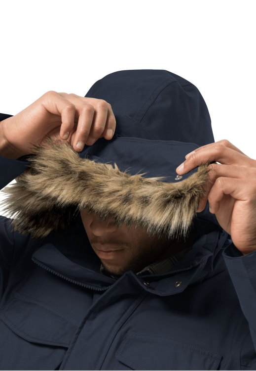 Winterfrost Down Parka M Night Blue Origins Brand Jack Wolfskin