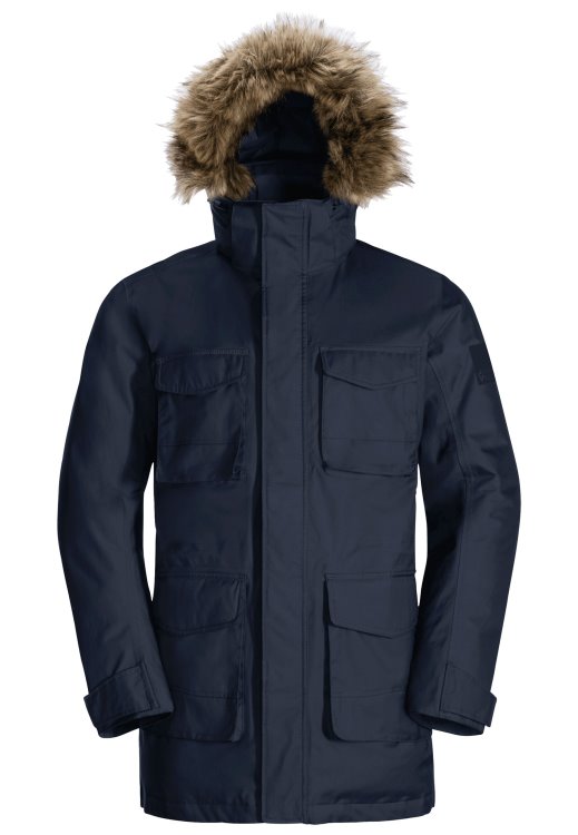 Winterfrost Down Parka M Night Blue Origins Brand Jack Wolfskin