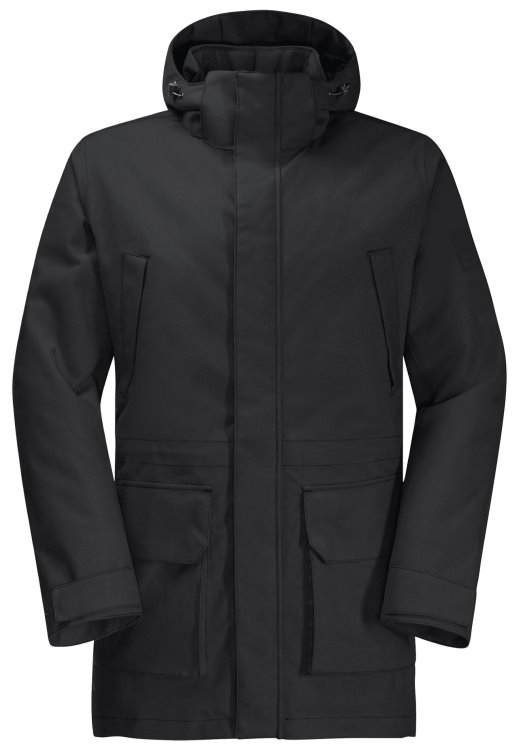 Brand Jack Wolfskin New Black Fierce Wind Parka M