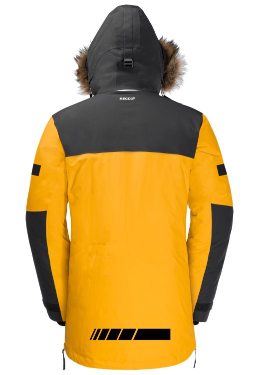 Burly Yellow Xt Origins Brand Jack Wolfskin 1995 Series Parka M