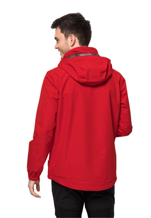 New Brand Jack Wolfskin Adrenaline Red Stormy Point 2l Jacket M
