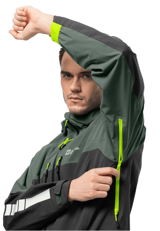 Brand Jack Wolfskin Hedge Green Morobbia 3l Jacket M New