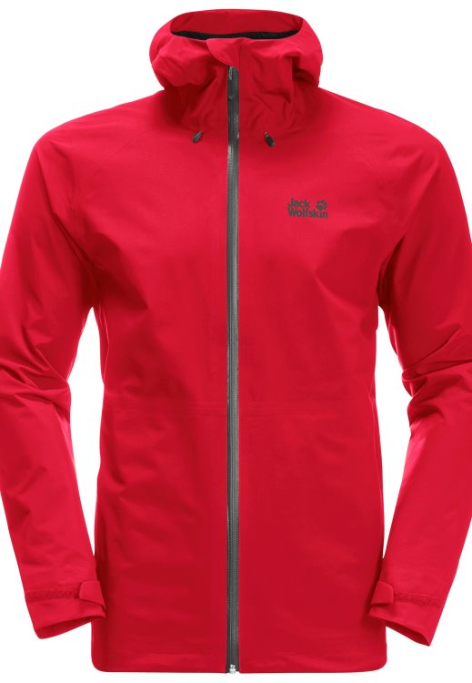 Adrenaline Red Brand Jack Wolfskin Origins Highest Peak Jacket M