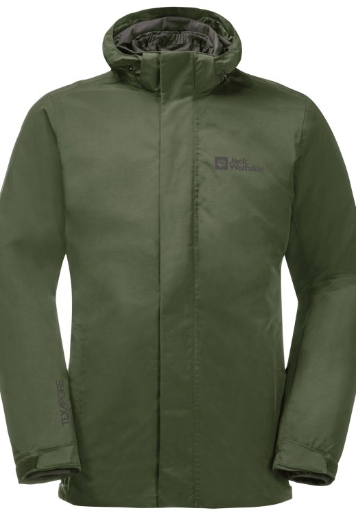 New Bergland 3in1 Jacket M Brand Jack Wolfskin Greenwood