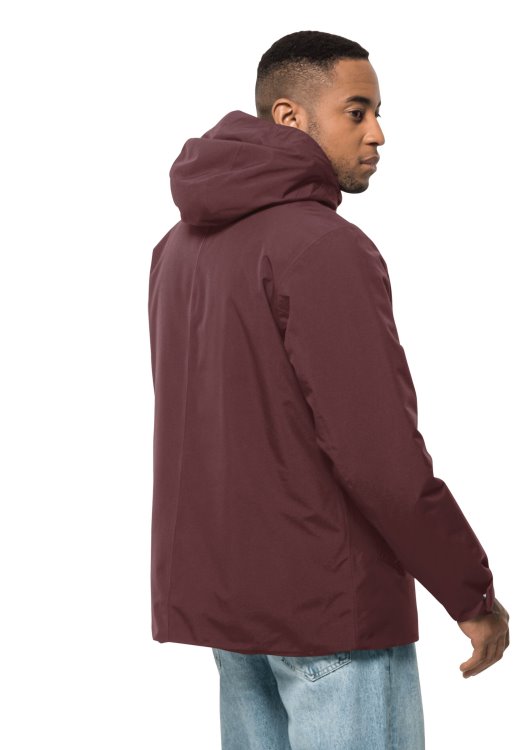 Brand Jack Wolfskin Tempelhof Jacket M Brand Cordovan Red
