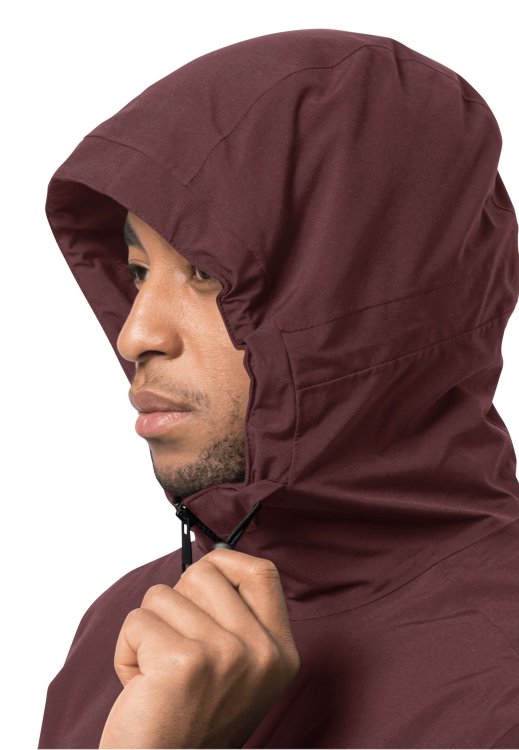 Brand Jack Wolfskin Tempelhof Jacket M Brand Cordovan Red