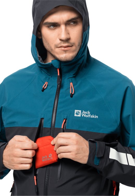 Origin Brand Jack Wolfskin Blue Coral Morobbia 3l Jacket M